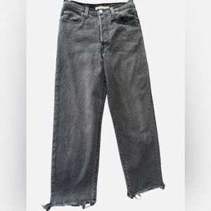 Ribcage Straight Ankle Levi’s Black/Gray
